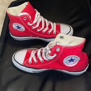 Red High Top Converse